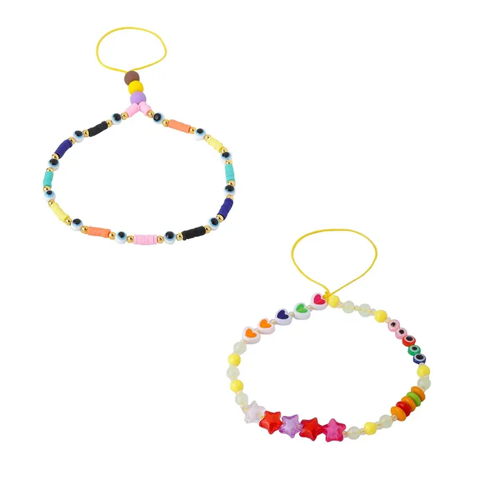 Necklaces Yellow Chimes Yellow Chimes Phone String For Women Combo Of 2 Pcs Multicolor Beaded Phone Case Charm Phone Chain Wrist Strap For Women and Girls Necklaces Yellow Chimes Yellow Chimes Phone String For Women Combo Of 2 Pcs Multicolor Beaded Phone Case Charm Phone Chain Wrist Strap For Women and Girls