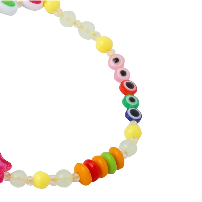 Necklaces Yellow Chimes Yellow Chimes Phone String For Women Combo Of 2 Pcs Multicolor Beaded Phone Case Charm Phone Chain Wrist Strap For Women and Girls