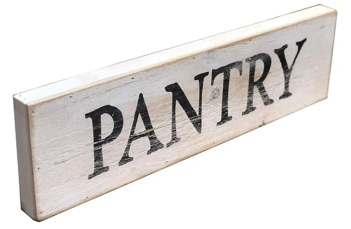 Paris Loft Earrings Wooden Pantry Sign