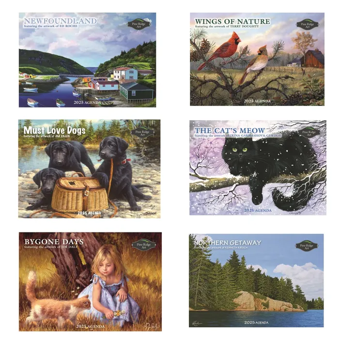 PineRidge Art Earrings Agenda Pocket 2025 Calendars