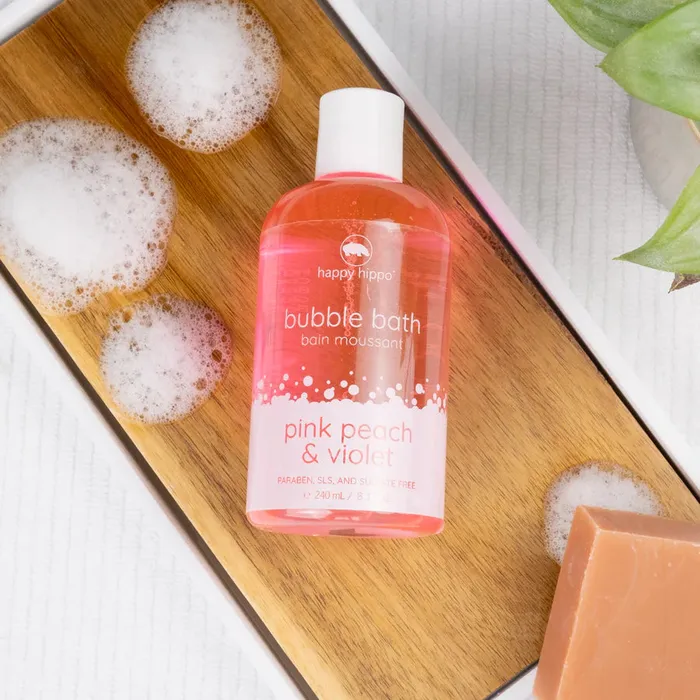 Pink Peach Violet Bubble Bath Happy Hippo Bath Co Necklaces