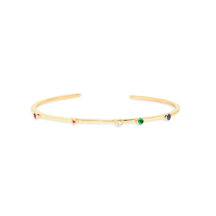 Rainbow Bezel Cuff Scosha Earrings