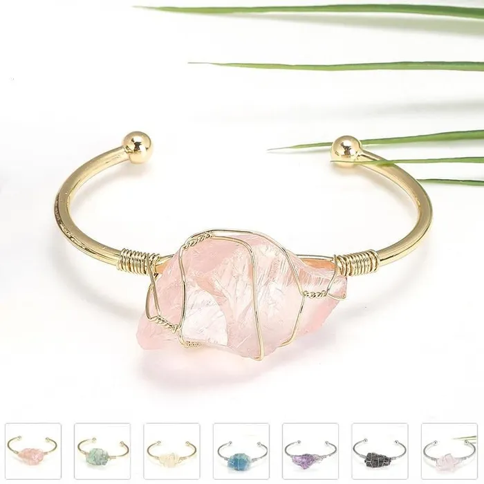 Raw Crystal Bracelets Balance Chakra Bracelet metamorphidi Bracelets