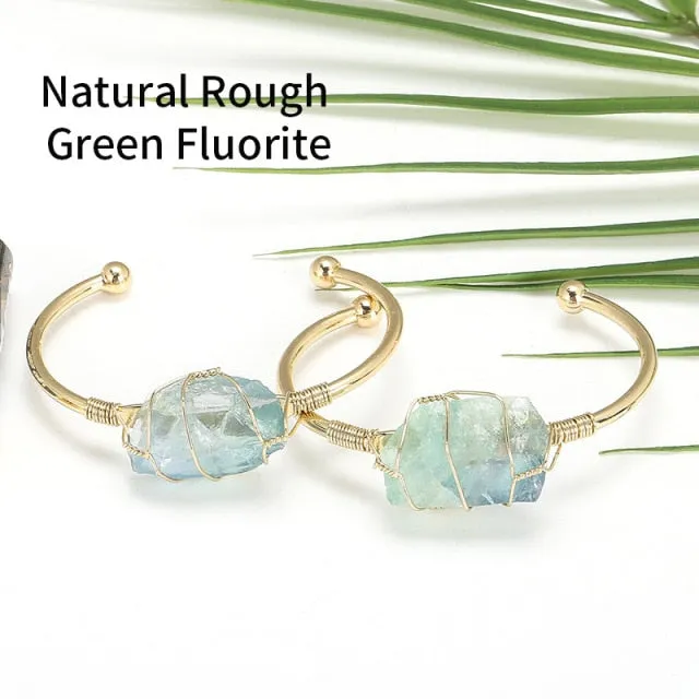 Raw Crystal Bracelets Balance Chakra Bracelet metamorphidi Bracelets