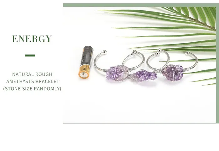 Raw Crystal Bracelets Balance Chakra Bracelet metamorphidi Bracelets