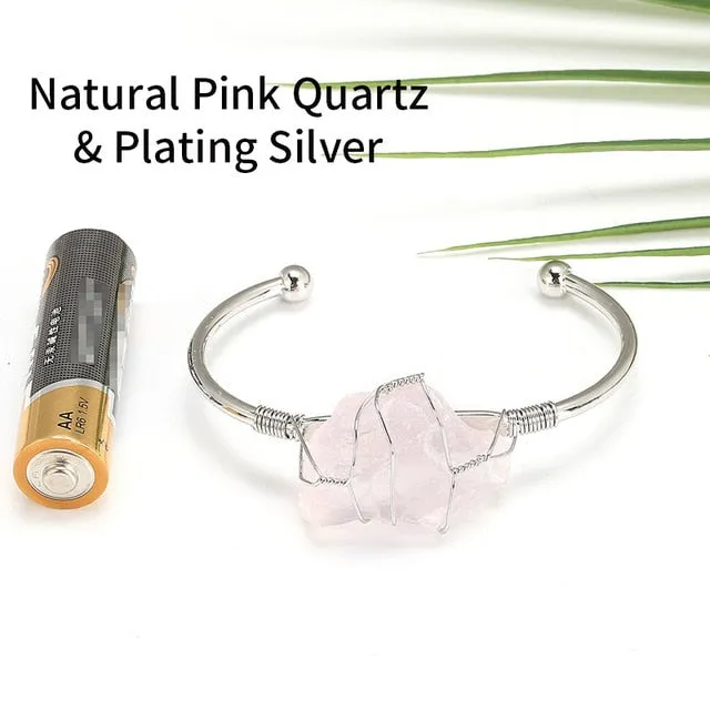 Raw Crystal Bracelets Balance Chakra Bracelet metamorphidi Bracelets