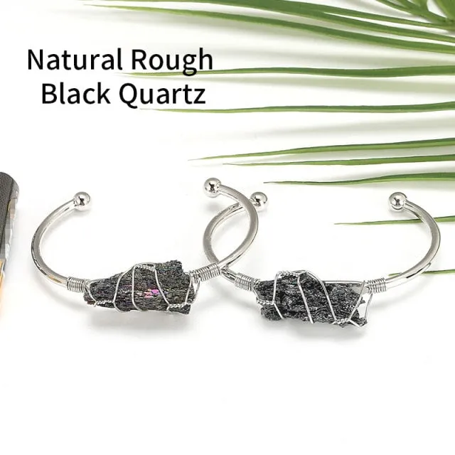 Raw Crystal Bracelets Balance Chakra Bracelet metamorphidi Bracelets