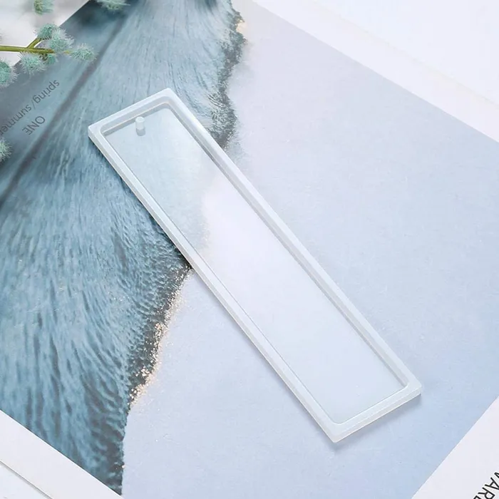 Resin Art Hub Earrings Rectangular Silicone Bookmark Mold