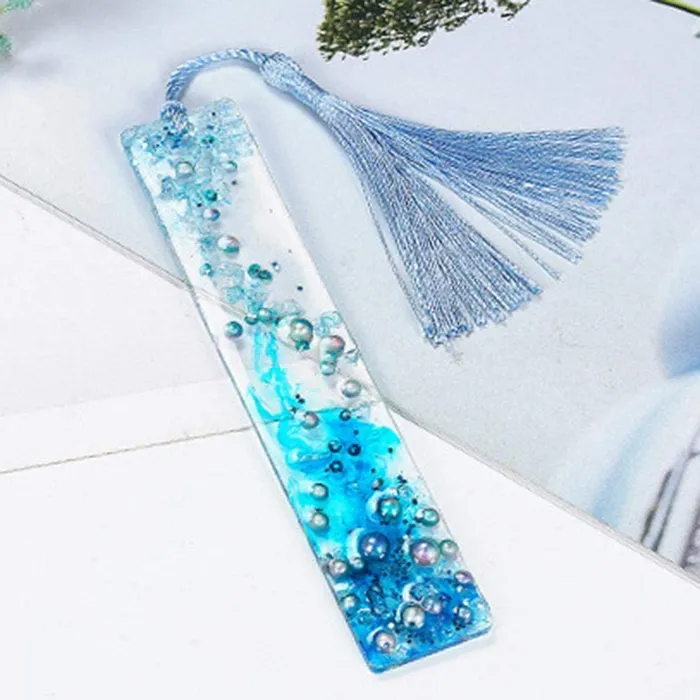 Resin Art Hub Earrings Rectangular Silicone Bookmark Mold