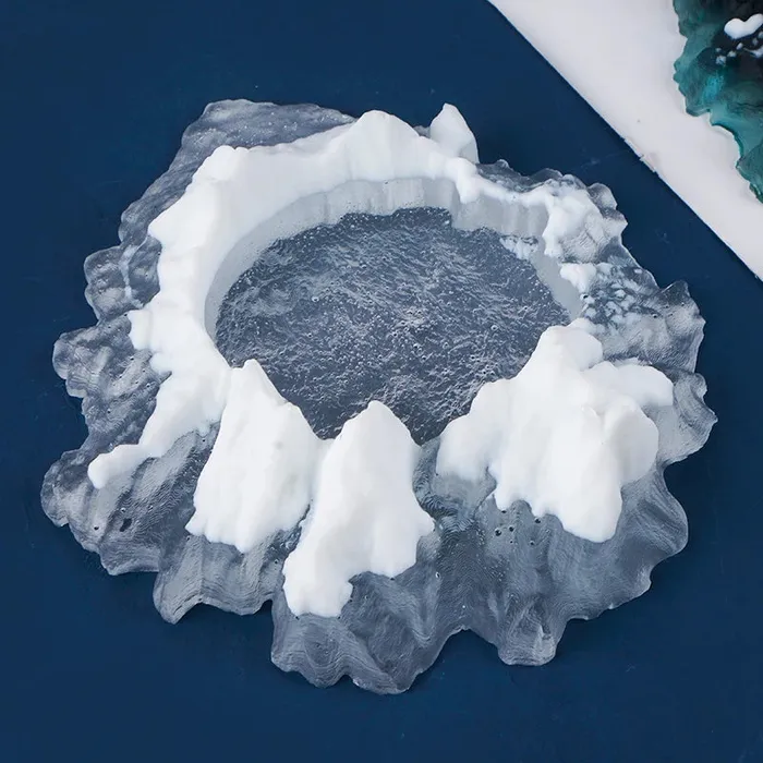 Resin Art Hub Earrings Volcano Ashtray Silicone Mold