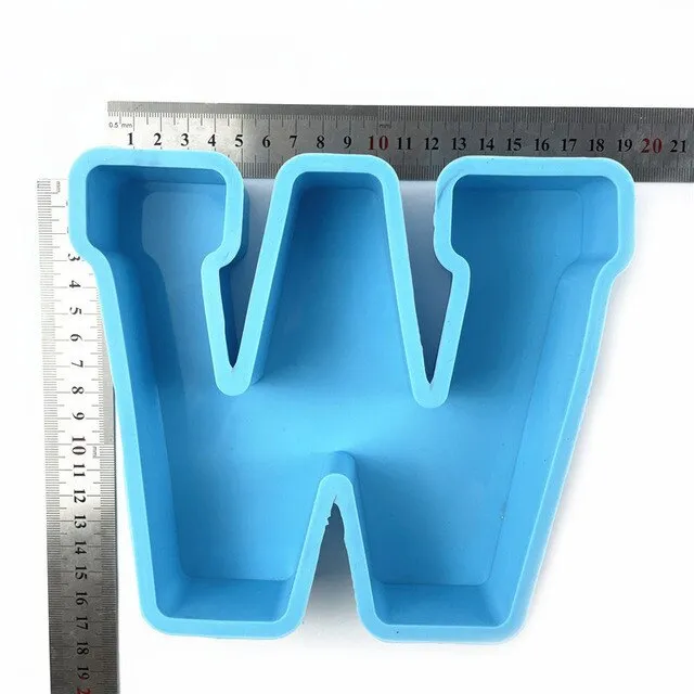 Resinarthub Capital Letter Alphabet Silicone Mold Earrings