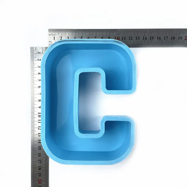 Resinarthub Capital Letter Alphabet Silicone Mold Earrings