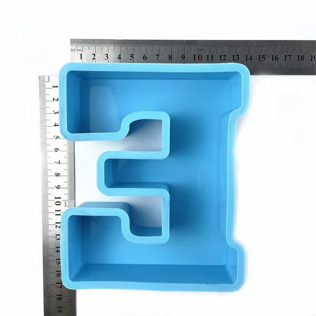 Resinarthub Capital Letter Alphabet Silicone Mold Earrings