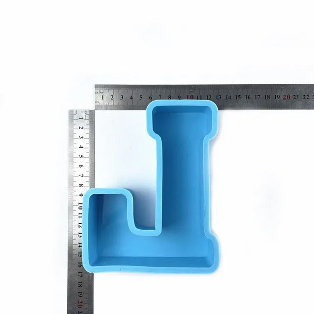 Resinarthub Capital Letter Alphabet Silicone Mold Earrings