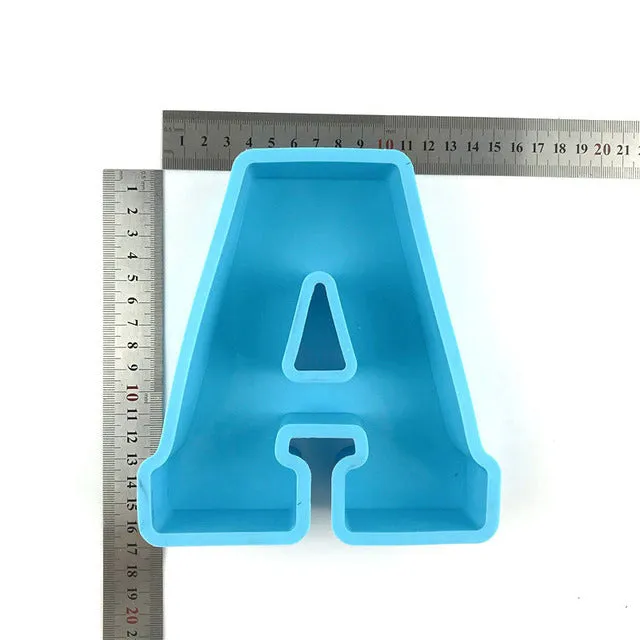 Resinarthub Capital Letter Alphabet Silicone Mold Earrings