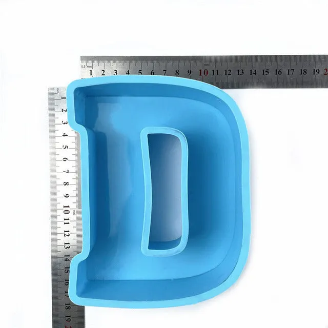 Resinarthub Capital Letter Alphabet Silicone Mold Earrings
