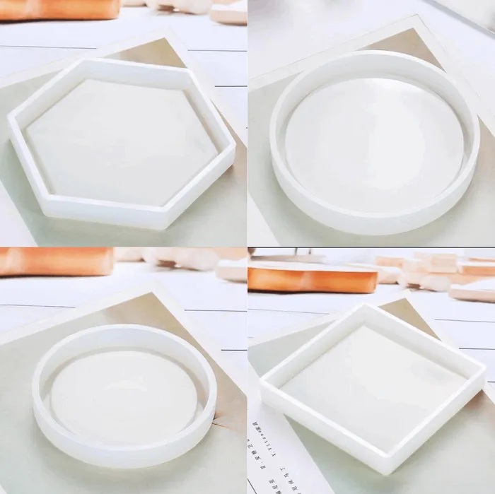 Resinarthub Earrings Coaster Silicone Mold 4 variants