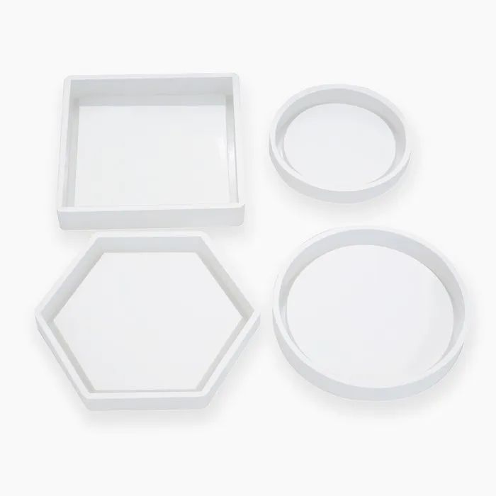 Resinarthub Earrings Coaster Silicone Mold 4 variants