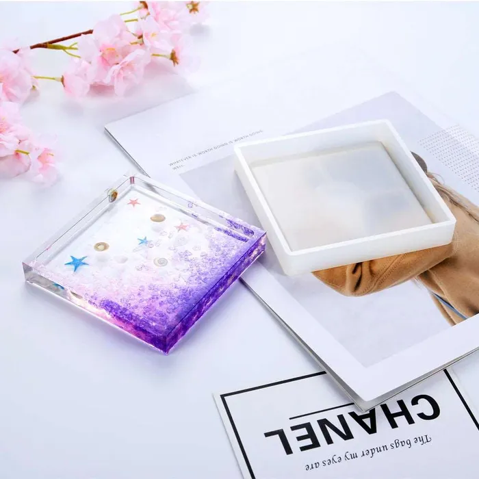 Resinarthub Earrings Coaster Silicone Mold 4 variants
