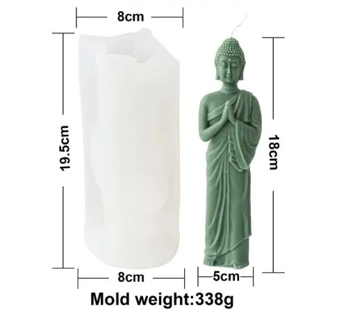 Resinarthub Necklaces Standing Buddha Silicone Mold for Silicone Mold 2 variants Resinarthub Necklaces Standing Buddha Silicone Mold for Silicone Mold 2 variants