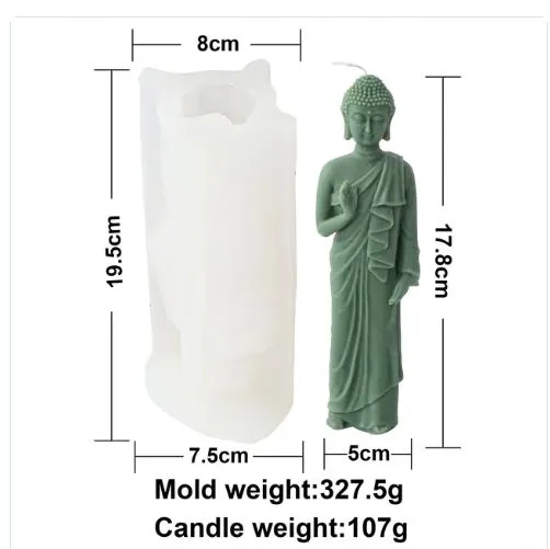 Resinarthub Necklaces Standing Buddha Silicone Mold for Silicone Mold 2 variants Resinarthub Necklaces Standing Buddha Silicone Mold for Silicone Mold 2 variants