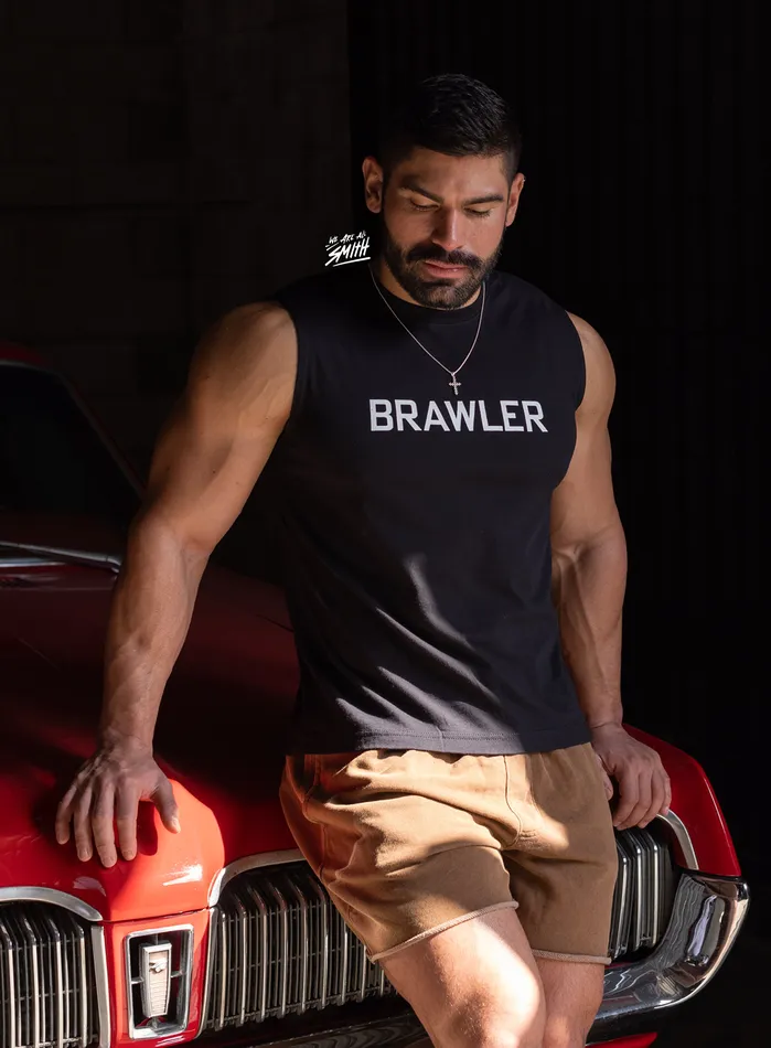 Rings BRAWLER Black Muscle Shirt WE ARE ALL SMITH
