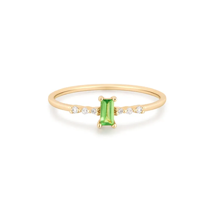 Rings JOVIE Tsavorite and LabGrown Diamond Ring AURELIE GI