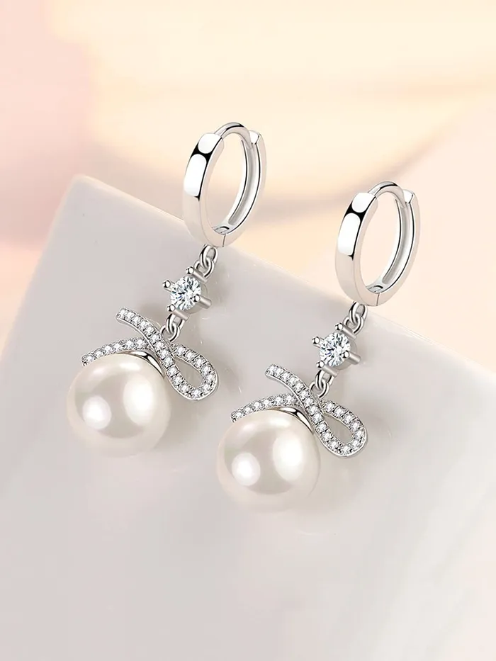 Rings Yellow Chimes Yellow Chimes Elegant Design Studded Crystal Silver Plated Drop Earrings for Women and Girls Silvertoned Glamour Spark