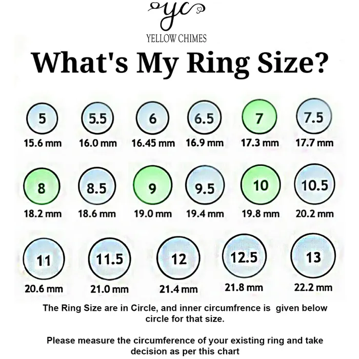 Rings Yellow Chimes Yellow Chimes Rings for Women White Crystal Studded Ring Platinum Plated Rings for Women and Girls Size US 8