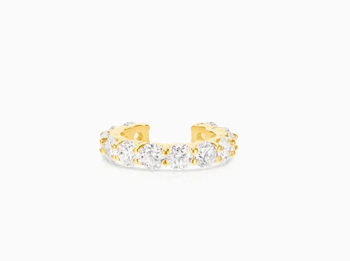 Sparkler Cuff Carbon Hyde Earrings