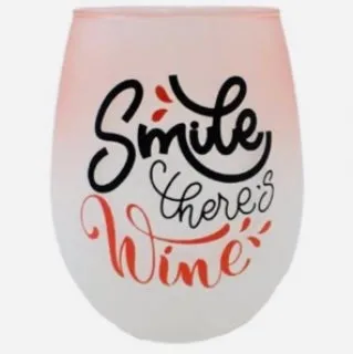 Splash Earrings Stemless Wine Glass