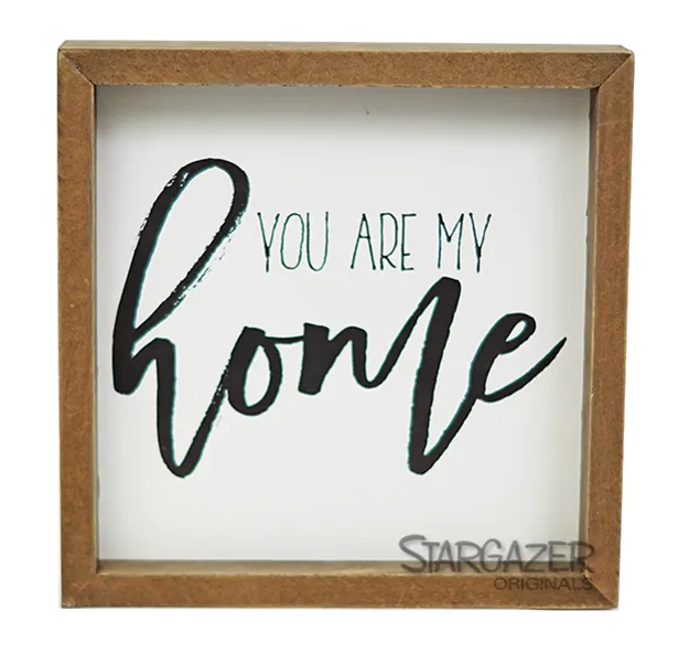 Stargazer Earrings You Are My Home Sign