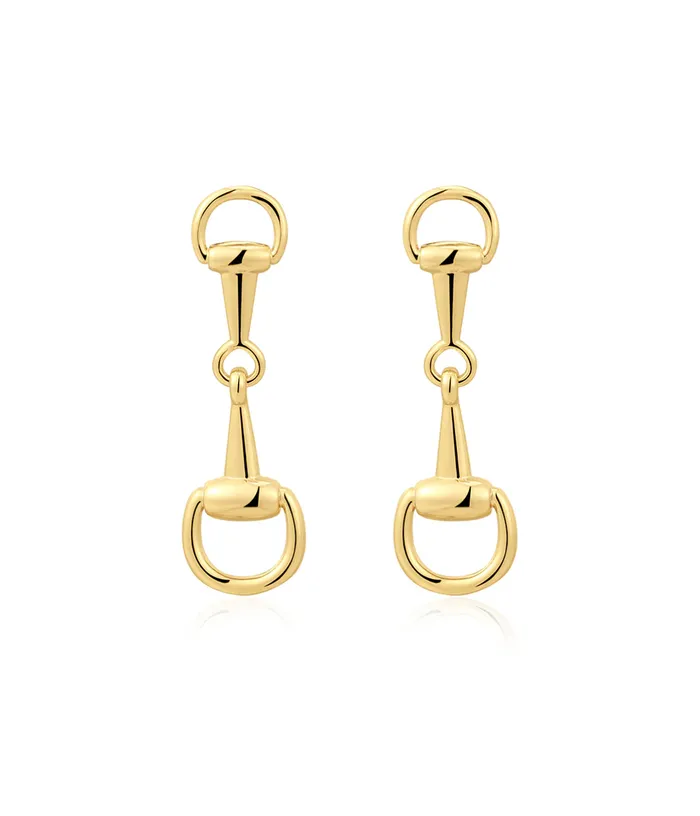 The Horsebit Stud Earrings LUV AJ Earrings