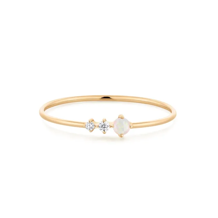 VERA Diamond and Opal Ring AURELIE GI Rings