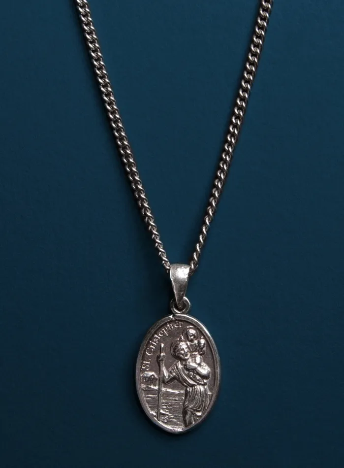 WE ARE ALL SMITH Mens Jewelry Clothing Rings St Christopher Oval Medal