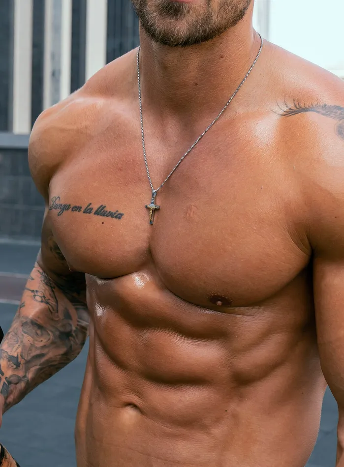 WE ARE ALL SMITH Mens Jewelry Clothing Sweatproof Waterproof Mens silver Two tone Crucifix Necklace Necklaces WE ARE ALL SMITH Mens Jewelry Clothing Sweatproof Waterproof Mens silver Two tone Crucifix Necklace Necklaces