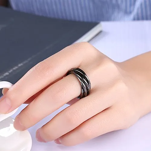 Yellow Chimes Bracelets Yellow Chimes 18K Platinum Plated Trinklet Ring for Women Girls