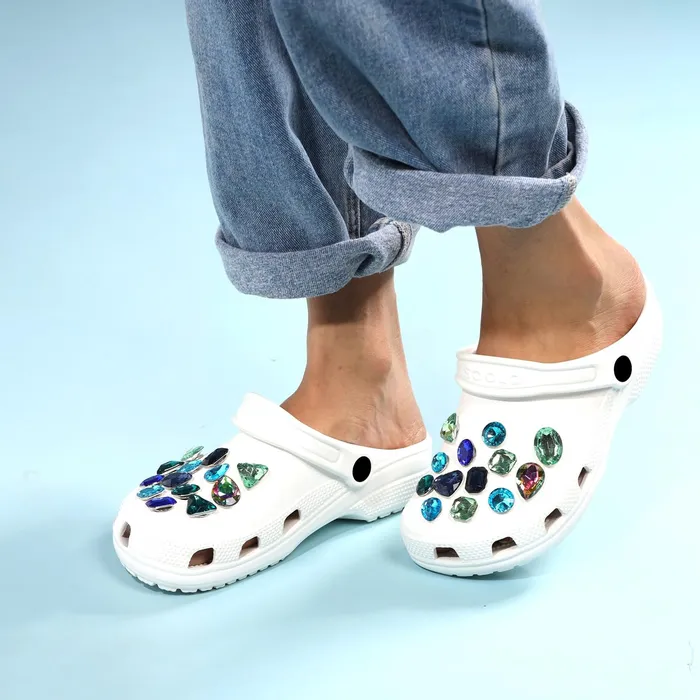 Yellow Chimes Bracelets Yellow Chimes Shoe Charms for Girls and Boys Shoe Accessories Product Design Shoe Decoration Charms Shoe Charms for Clogs Unisex Pack of 24 pieces Shoe Charms