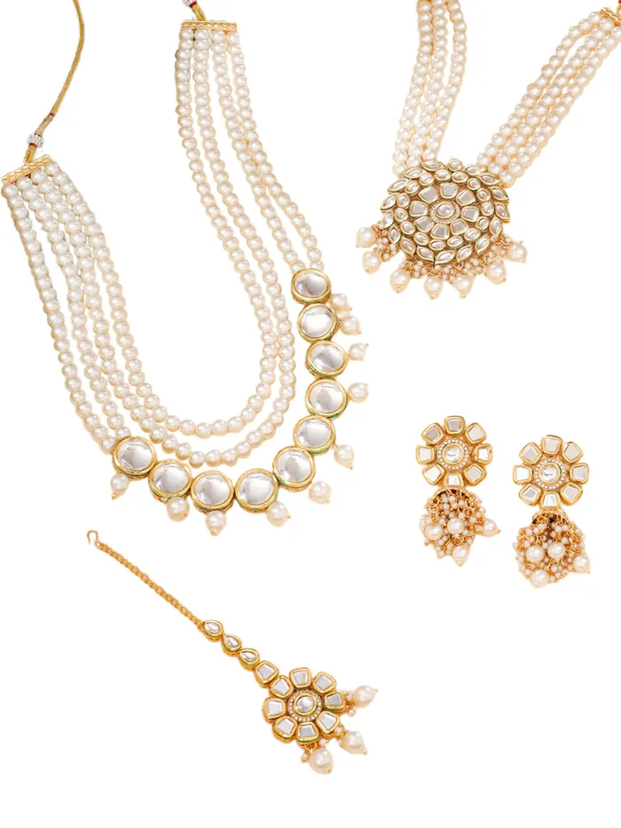 Yellow Chimes Bridal Jewellery Set For Women Golden Wedding Beads Necklace Set for Women Traditional Gold Plated Kundan Jewellery Set for Women Birthday Anniversary Gift For Women Yellow Chimes Necklaces Yellow Chimes Bridal Jewellery Set For Women Golden Wedding Beads Necklace Set for Women Traditional Gold Plated Kundan Jewellery Set for Women Birthday Anniversary Gift For Women Yellow Chimes Necklaces
