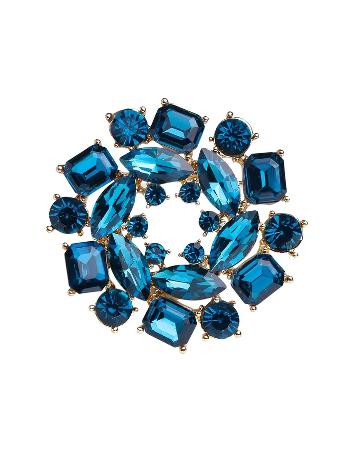 Yellow Chimes Brooch for Women Elegant Shawl Sweater Blue Crystal Brooch for Women and Girls Yellow Chimes Earrings Yellow Chimes Brooch for Women Elegant Shawl Sweater Blue Crystal Brooch for Women and Girls Yellow Chimes Earrings