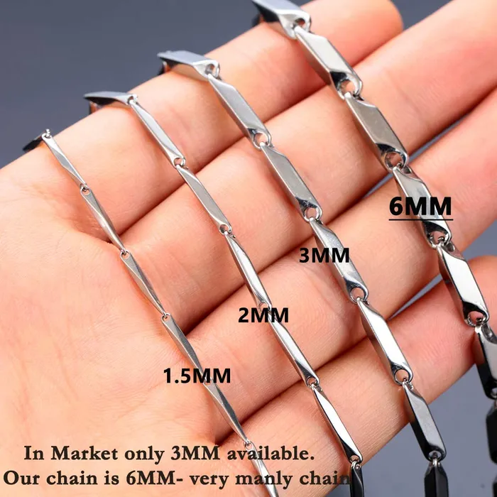 Yellow Chimes Chain for Men and Boys Silver Chain Men Flat Curb Neck Chain for Men Stainless Steel Chains for Men Birthday Gift for Men and Boys Anniversary Gift for Husband Yellow Chimes Necklaces
