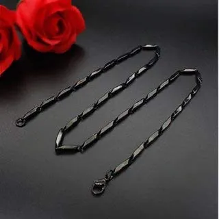 Yellow Chimes Chain for Men and Boys Silver Chain Men Flat Curb Neck Chain for Men Stainless Steel Chains for Men Birthday Gift for Men and Boys Anniversary Gift for Husband Yellow Chimes Necklaces