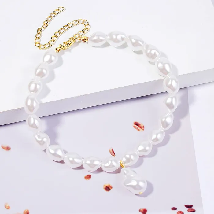 Yellow Chimes Choker Necklace for Women White Pearl Choker Necklace Fashion Looks Choker Necklace for Women and Girls Yellow Chimes Bracelets