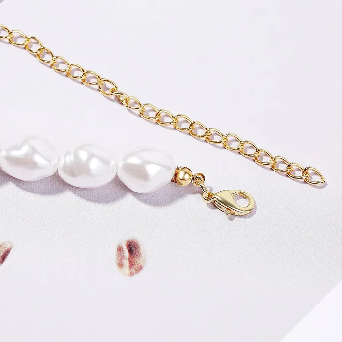 Yellow Chimes Choker Necklace for Women White Pearl Choker Necklace Fashion Looks Choker Necklace for Women and Girls Yellow Chimes Bracelets