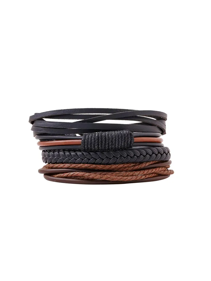 Yellow Chimes Combo Leather Wraps Casual Latest Trend Multi Strand Wrist Bracelets for Men and Women Unisex 4 Pcs Brown Leather Bracelet Yellow Chimes Earrings Yellow Chimes Combo Leather Wraps Casual Latest Trend Multi Strand Wrist Bracelets for Men and Women Unisex 4 Pcs Brown Leather Bracelet Yellow Chimes Earrings