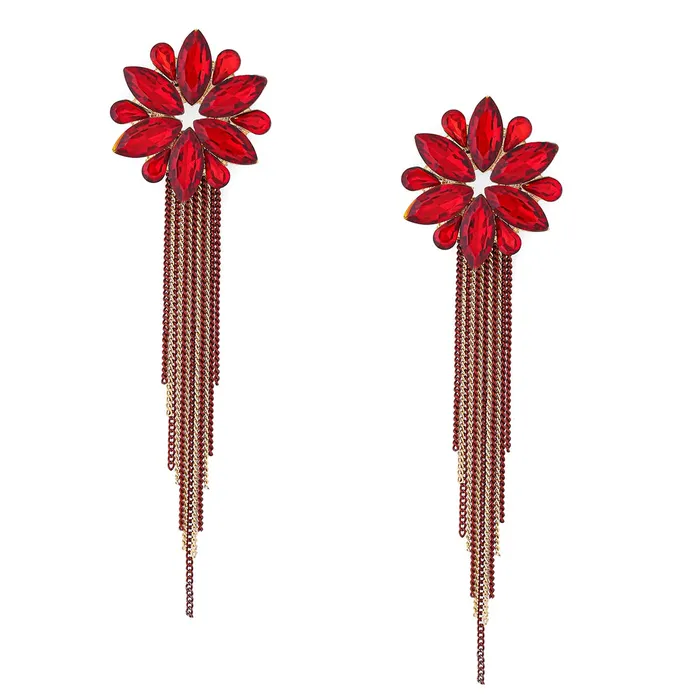 Yellow Chimes Crystal Danglers Earrings for Women Floral Shaped Crystal Black Long Chain Dangler Earrings for Women and Girls Yellow Chimes Necklaces Yellow Chimes Crystal Danglers Earrings for Women Floral Shaped Crystal Black Long Chain Dangler Earrings for Women and Girls Yellow Chimes Necklaces