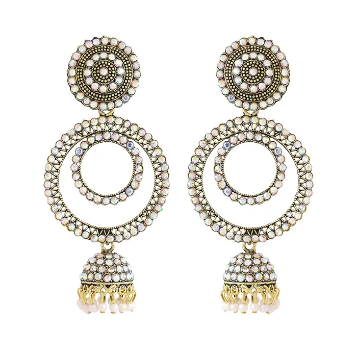 Yellow Chimes Earrings for Women and Girls Crystal Jhumka Gold Plated Crystal Studded Jhumki EarringsBirthday Gift For girls and women Anniversary Gift for Wife Yellow Chimes Necklaces Yellow Chimes Earrings for Women and Girls Crystal Jhumka Gold Plated Crystal Studded Jhumki EarringsBirthday Gift For girls and women Anniversary Gift for Wife Yellow Chimes Necklaces