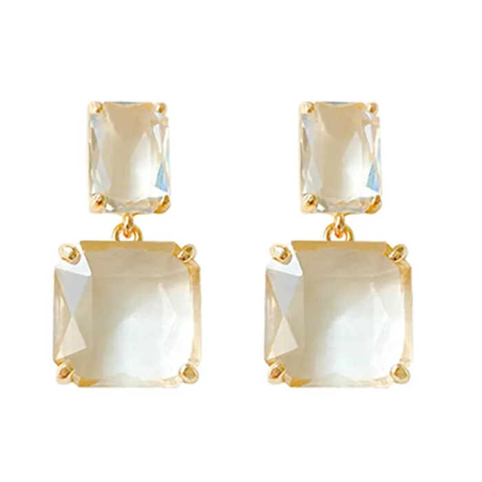 Yellow Chimes Earrings For Women White Color Clear Crystal Geometric Shape Stud Drop Earrings For Women and Girls Yellow Chimes Necklaces Yellow Chimes Earrings For Women White Color Clear Crystal Geometric Shape Stud Drop Earrings For Women and Girls Yellow Chimes Necklaces