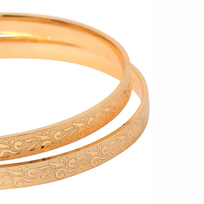 Yellow Chimes Earrings Yellow Chimes Bangles for Women and Girls Traditional Gold Bangles for women Gold Plated Bangles for girls Leaf Designed Bangles Birthday Gift For girls and women Anniversary Gift for Wife