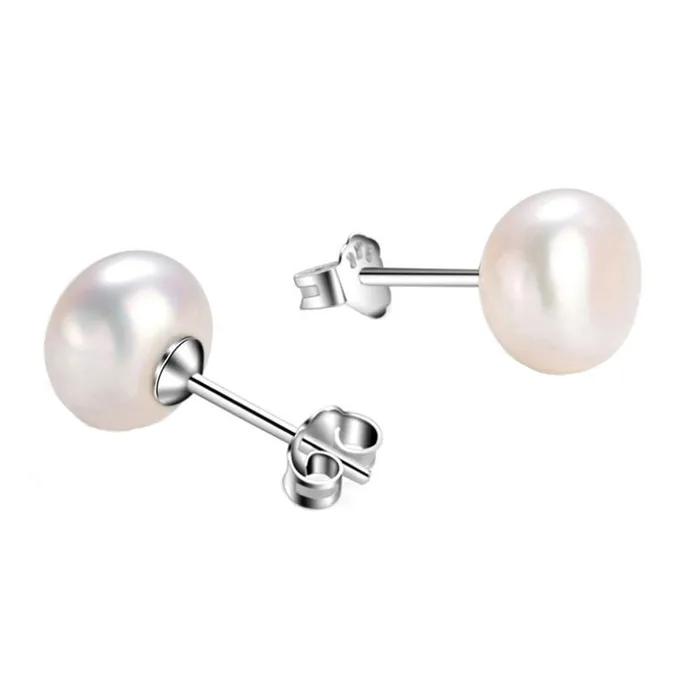 Yellow Chimes Earrings Yellow Chimes Classic Adorable Original Freshwater Pearls Beauty Stud Earrings for Women and Girls